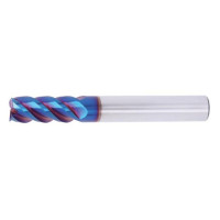 Фреза концевая твердосплавная ц/х ф 6.0х30х100 мм z=4, с покрытием nACo-blue, HRC 65 TORNERI