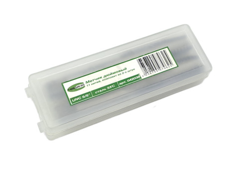 Метчик дюймовый UNC 5/ 8" 11 нитей 9ХС комплект из 2-х штук TORNERI