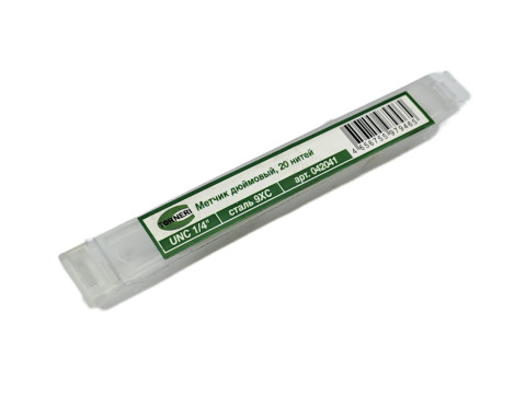 Метчик дюймовый UNC 1/4" 20 нитей 9ХС TORNERI